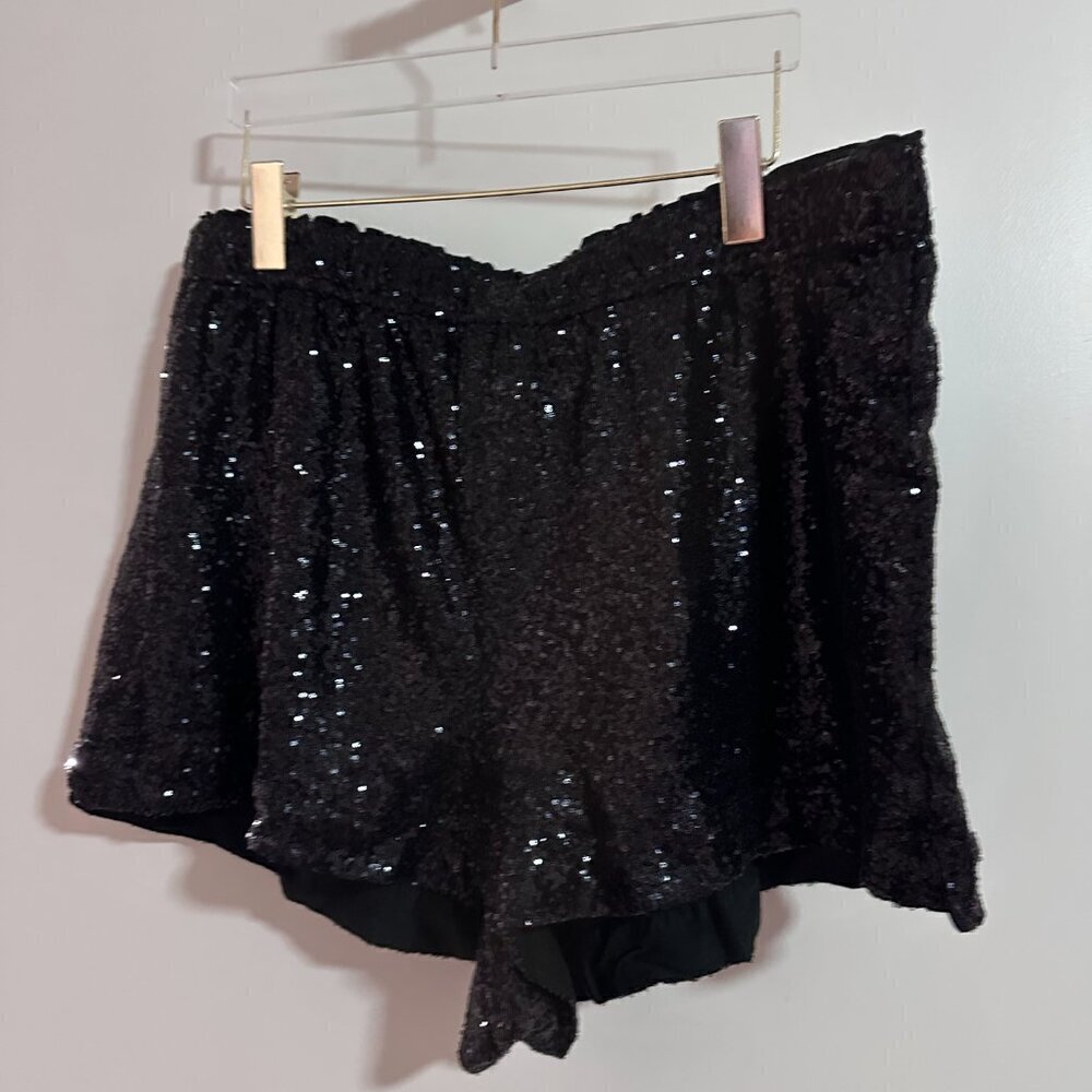PLUS SIZE - Anthropologie Sequin Boxer Shorts - Picture 2 of 4